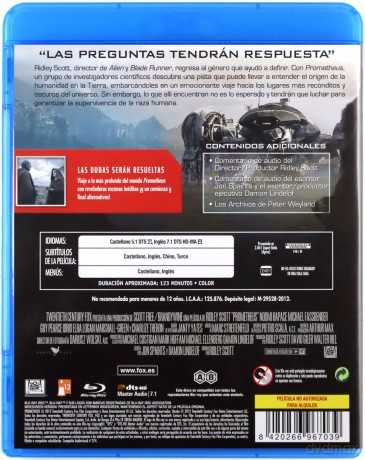 Prometheus (Prometeusz) [Blu-Ray]