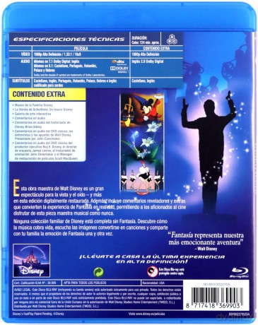 Fantazja (Disney) [Blu-Ray]