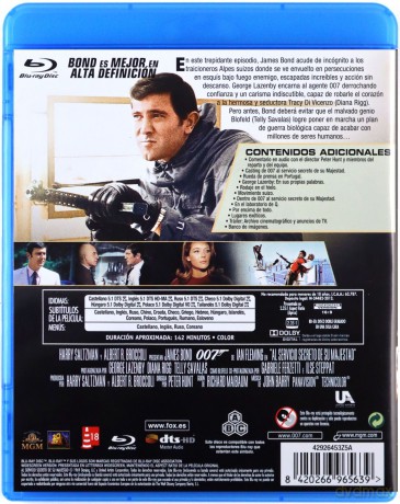 007 James Bond W tajnej służbie Jej Królewskiej Mości [Blu-Ray]