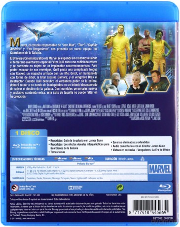 Guardians of the Galaxy (Strażnicy Galaktyki) [Blu-Ray]