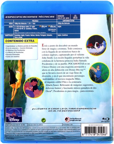 Pocahontas (Disney) [Blu-Ray]