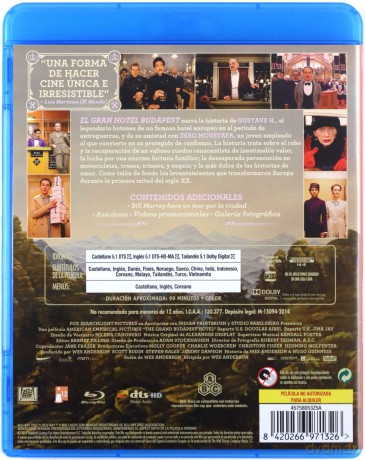 Grand Budapest Hotel [Blu-Ray]