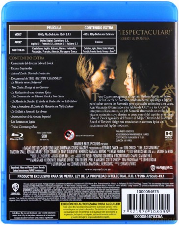 The Last Samurai (Ostatni samuraj) [Blu-Ray]