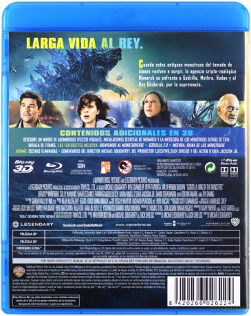 Godzilla II: Król potworów [Blu-Ray 3D]+[Blu-Ray]