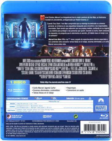 Iron Man 3 [Blu-Ray]