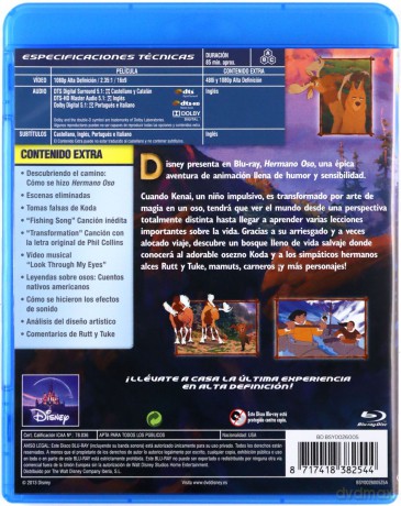 Brother Bear (Mój brat niedźwiedź) (Disney) [Blu-Ray]