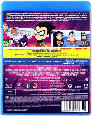 Teen Titans Go - To The Movies (Mlodzi Tytani: Akcja! Film) [Blu-Ray]