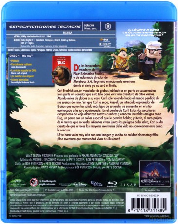 Up (Odlot) (Disney) [Blu-Ray]
