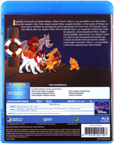 Oliver & Company (Oliver i spólka) (Disney) [Blu-Ray]
