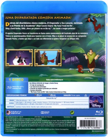 The Emperor's New Groove (Nowe szaty króla) (Disney) [Blu-Ray]
