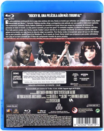 Rocky III [Blu-Ray]