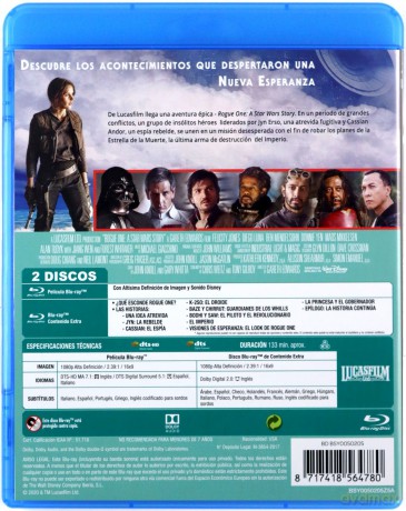 Rogue One (Łotr 1. Gwiezdne wojny - historie) [2xBlu-Ray]