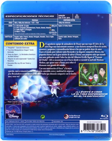 The Rescuers (Bernard i Bianka) (Disney) [Blu-Ray]