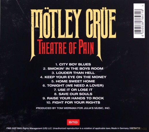 Motley Crue: Theatre Of Pain [CD]
