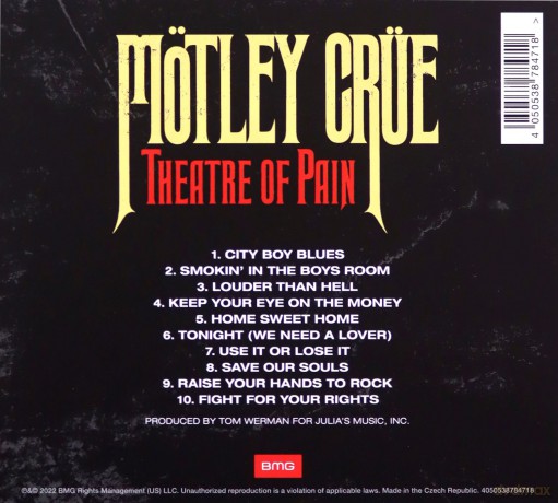 Motley Crue: Theatre Of Pain [CD]