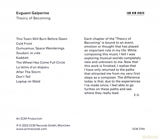 Evgueni Galperine: Theory Of Becoming [CD]