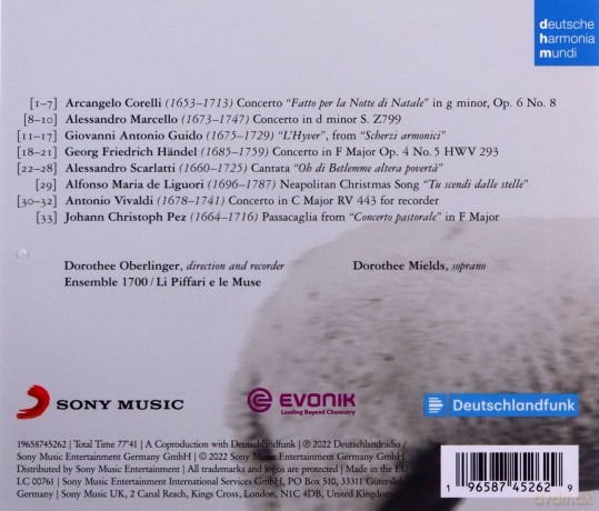 Dorothee Oberlinger: Pastorale [CD]