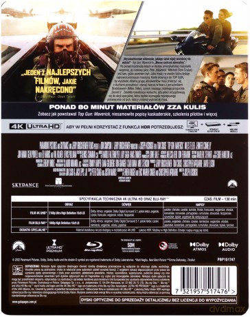 Top Gun: Maverick (steelbook) (Gold) [Blu-Ray 4K]+[Blu-Ray]