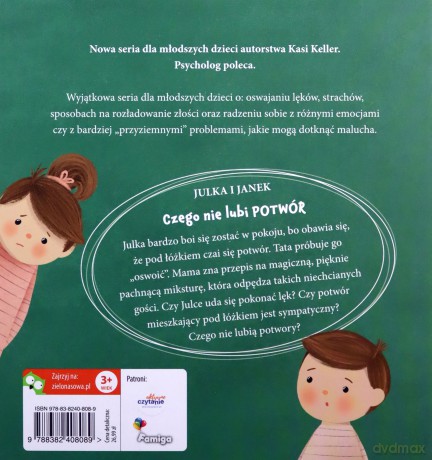 Czego nie lubi potwór. Julka i Janek - Kasia Keller [KSIĄŻKA]