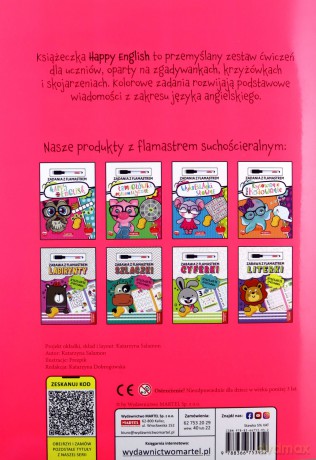 Happy English. Zadania z flamastrem - Katarzyna Salamon [KSIĄŻKA]