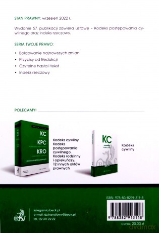 KPC. Kodeks postępowania cywilnego7 [KSIĄŻKA]