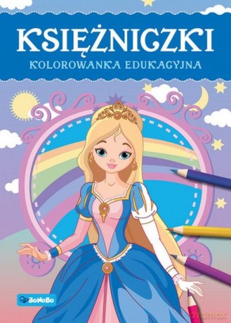 Księżniczki. Kolorowanka edukacyjna - Justyna Mrowiec [KSIĄŻKA]