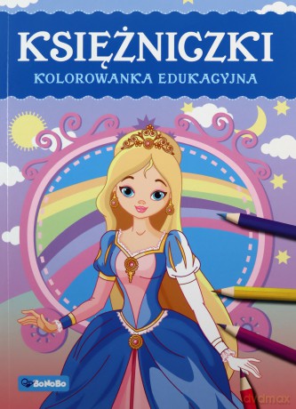 Księżniczki. Kolorowanka edukacyjna - Justyna Mrowiec [KSIĄŻKA]