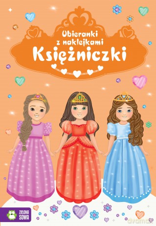 Księżniczki. Ubieranki z naklejkami [KSIĄŻKA]