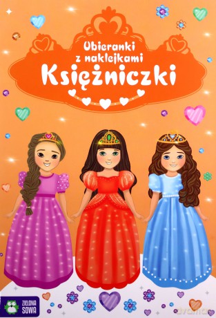 Księżniczki. Ubieranki z naklejkami [KSIĄŻKA]