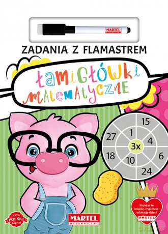 Łamigłówki matematyczne. Zadania z flamastrem - Katarzyna Salamon [KSIĄŻKA]