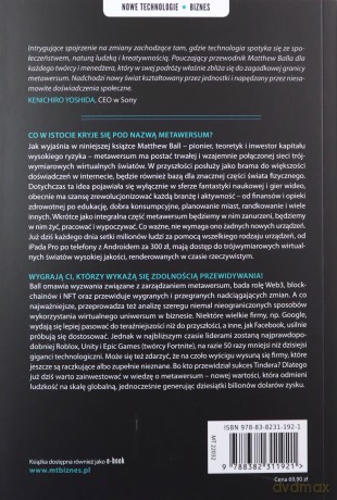 Metawersum. Jak internet przyszłości zrewolucjonizuje świat i biznes - Matthew Ball [KSIĄŻKA]
