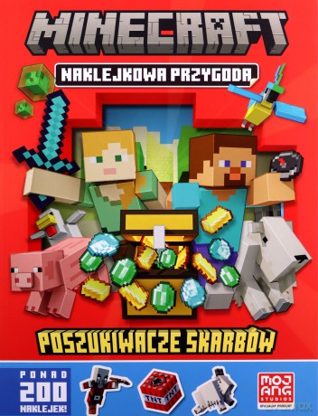 Poszukiwacze skarbów. Naklejkowa przygoda. Minecraft [KSIĄŻKA]