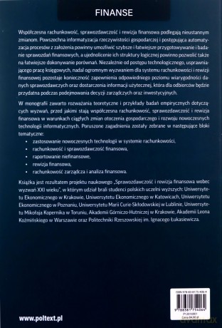 Sprawozdawczość i rewizja finansowa wobec wyzwań XXI wieku [KSIĄŻKA]