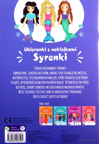 Syrenki. Ubieranki z naklejkami [KSIĄŻKA]