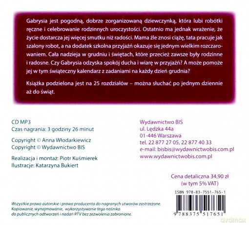 Świąteczny kalendarz Gabrysi - Anna Włodarkiewicz [AUDIOBOOK]