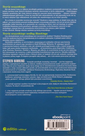 Teoria wszystkiego, czyli krótka historia wszechświata - Stephen W. Hawking [KSIĄŻKA]