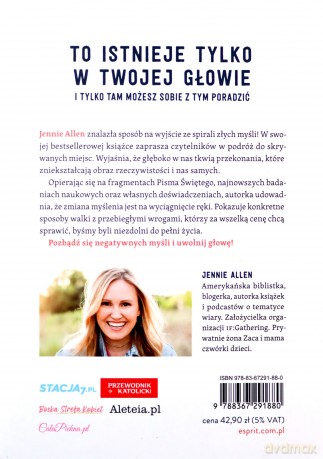 Uwolnij głowę. Jak pozbyć się toksycznych myśli i przestać się martwić - Jennie Allen [KSIĄŻKA]