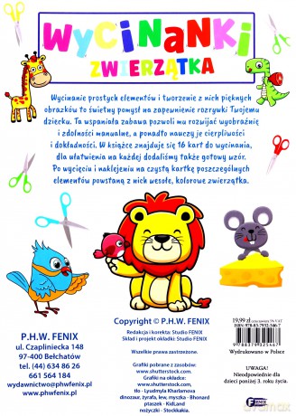 Zwierzątka. Wycinanki [KSIĄŻKA]