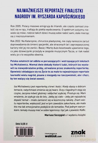 Życie to za mało. Reportaże o stracie i poszukiwaniu nadziei - Iza Michalewicz [KSIĄŻKA]
