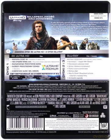 Braveheart - Waleczne serce [Blu-Ray 4K]+[Blu-Ray]