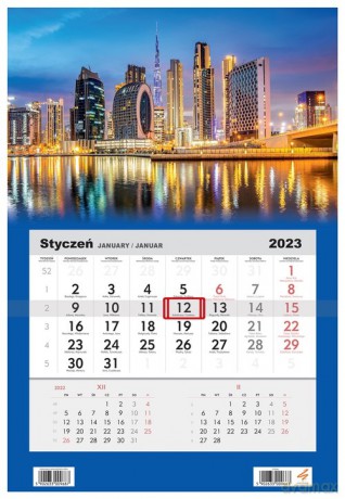 Kalendarz 2023 Jednodzielny Dubaj [KALENDARZ]