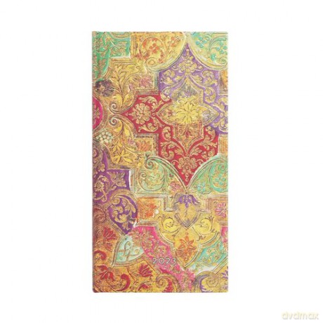 Kalendarz Paperblanks 2023 Bavarian Wild Flower Slim Tygodniowy [KALENDARZ]