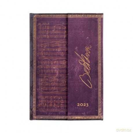 Kalendarz Paperblanks 2023 Beethoven, Violin Sonata No. 10 Mini Tygodniowy [KALENDARZ]