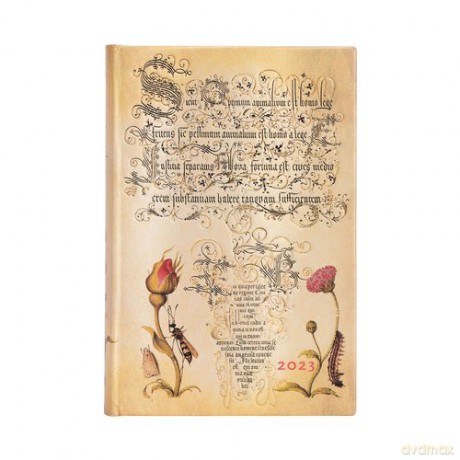 Kalendarz Paperblanks 2023 Flemish Rose Mini Dzienny [KALENDARZ]