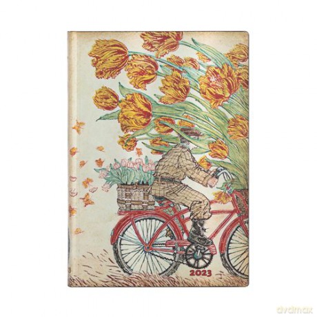 Kalendarz Paperblanks 2023 Holland Spring Flexi Midi Tygodniowy [KALENDARZ]