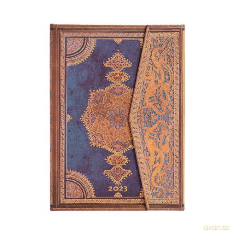 Kalendarz Paperblanks 2023 Safavid Indigo Midi Tygodniowy [KALENDARZ]