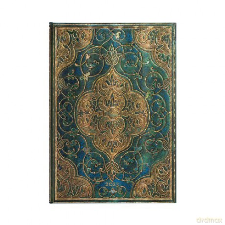 Kalendarz Paperblanks 2023 Turquoise Chronicles Grande Tygodniowy VER [KALENDARZ]