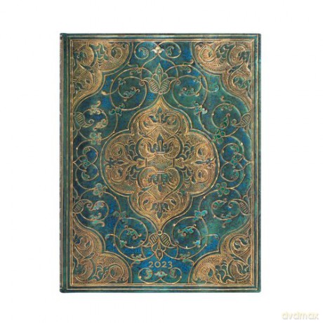 Kalendarz Paperblanks 2023 Turquoise Chronicles Ultra Tygodniowy VER [KALENDARZ]