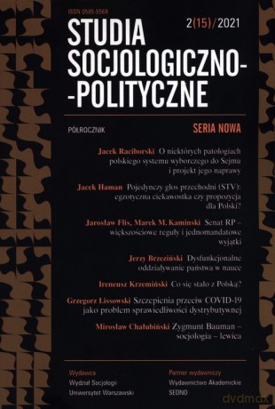 Studia Socjologiczno-Polityczne 2/15/2021 [KSIĄŻKA]