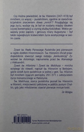 Żywoty mnichów Pawła Hilariona Malchusa - Hieronim ze Strydonu Św. [KSIĄŻKA]